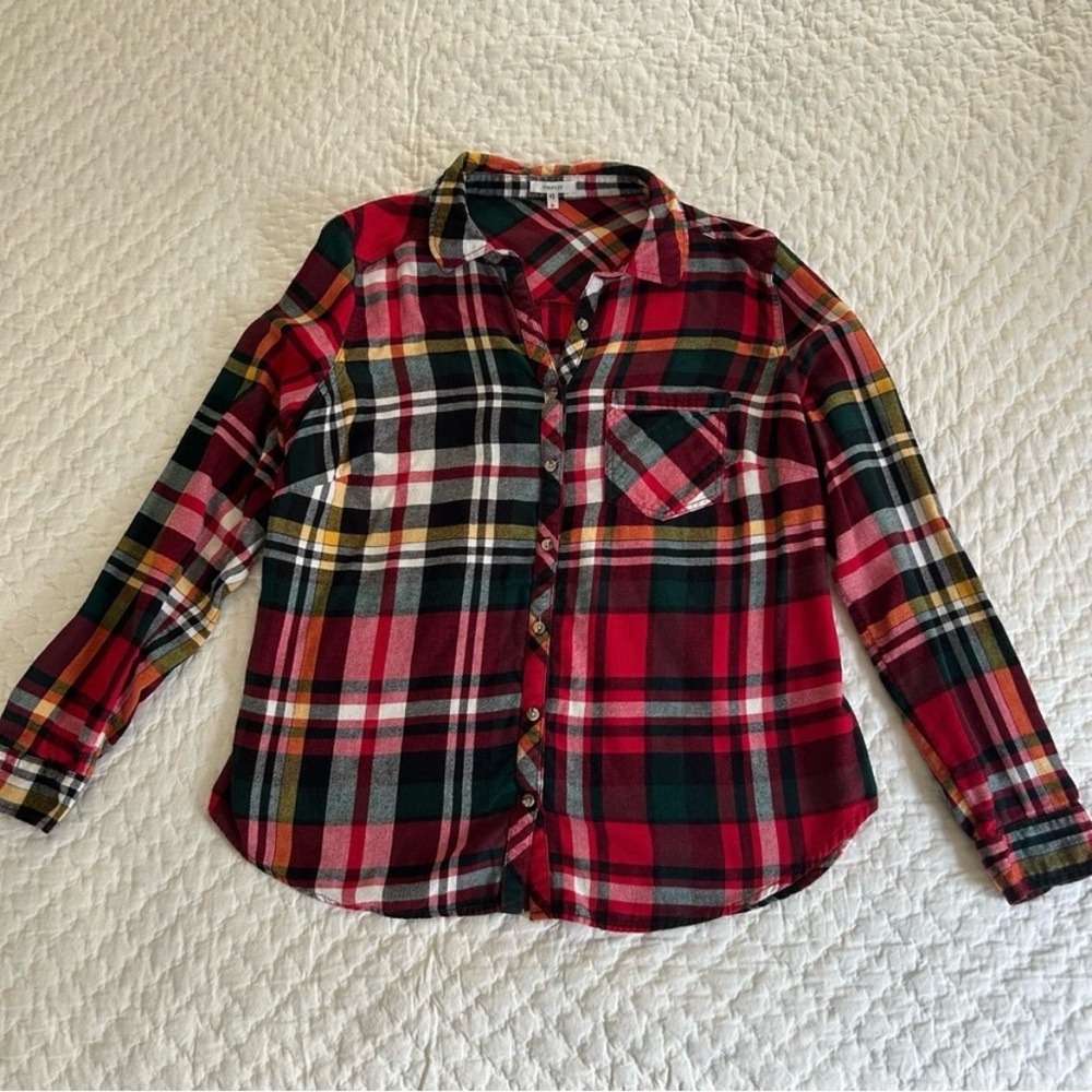 Maurices Red Plaid Flannel - Plus Size 0
